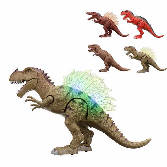 Walking Dinosaur Spinosaurus Light Up Kids Toys Figure Sounds Real Movement LED With Projection