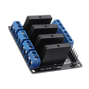 4 Channel DC 24V  Relay Module Solid State High and low Level Trigger For Arduino 240V2A