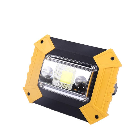 20W COB LED Light 2x18650 Battery USB Charging Flood Lamp Waterproof Emergency Flashlight Spotlight
