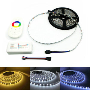 5M SMD 5050 RGB 300 LEDs Flexible Strip Light+ 2.4G Touch Control +RGB Controller DC12V