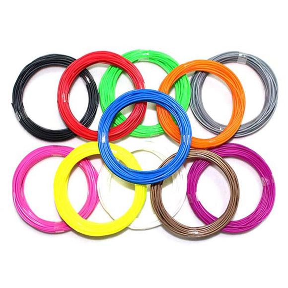 1.75mm 20 Color ABS 3D Printing Pen Filament 5m Per Colorful