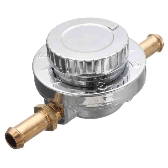 Adjustable 1-5 PSI Flow Fuel Pressure Carburettor Carb Regulator + 8mm 10mm Tail