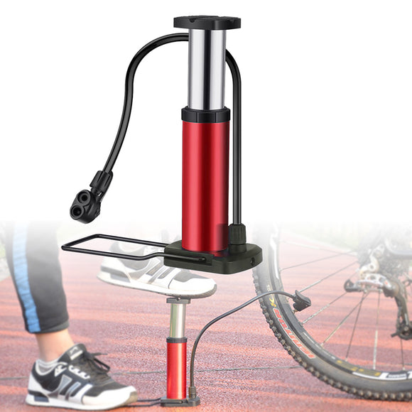 BIKIGHT 120PSI Cycling Bicycle Foot Activated Pump Aluminum Alloy Mini Mountain Road Bike Pump