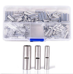 200Pcs 22-10AWG Copper Butt Splice Connectors Cable Wire Crimp Solder Terminals