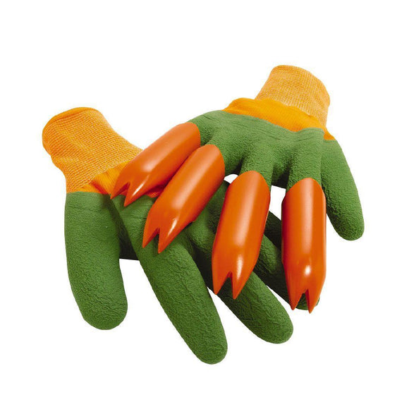 Yard Hands Gardening Planting Flowers Work Gloves Dipped Gloves Protective Insulation Gloves Plastic Digging Gloves