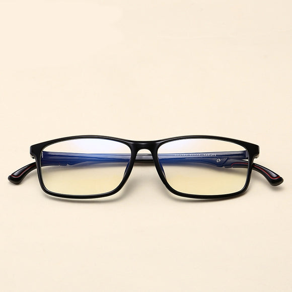 TR90 Retro Eyeglass Frame Adjustable Temple Length Black Glasses Frame