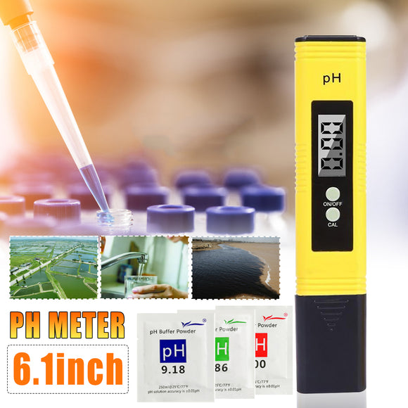 PH Meter Digital Test Pen Portable Hydroponics Water Aquarium Pool  SPA Tester