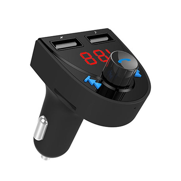 Car bluetooth FM Transmitter Radio Adapter MP3 Player Car Kit With Hands-Free 2 Ports USB Charger