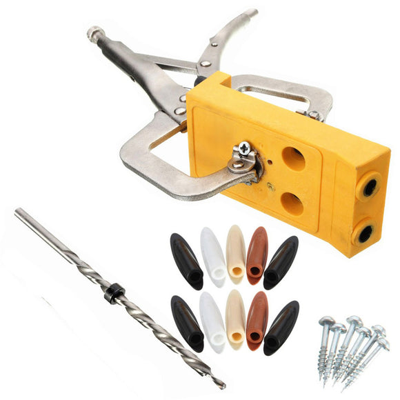 Pocket Hole Jig Woodwork Guide Repair Carpenter Kit Woodworking Tool