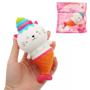 Squishy Cute Mermaid 15*7cm Soft Slow Rising Toy With Packing Bag Gift Collection