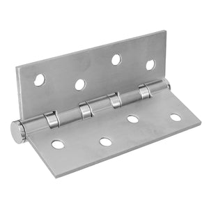 1 Pair Stainless Steel Door Hinges 100x75x3mm with 16pcs Screws