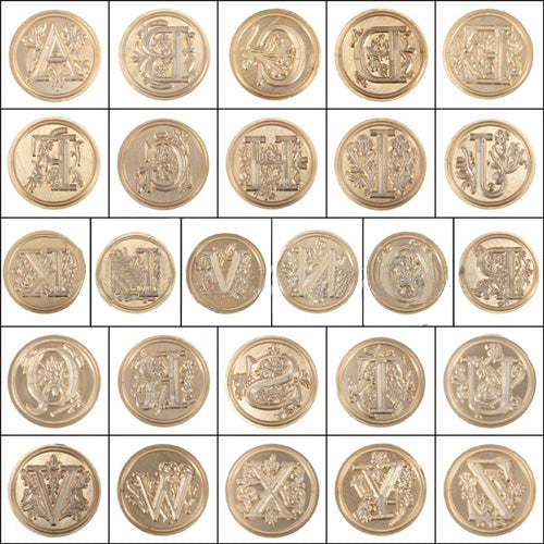 Classic 26 Letters Alphabet Initial Sealing Wax Copper Head Stamp DIY Jewelry Craft Gift