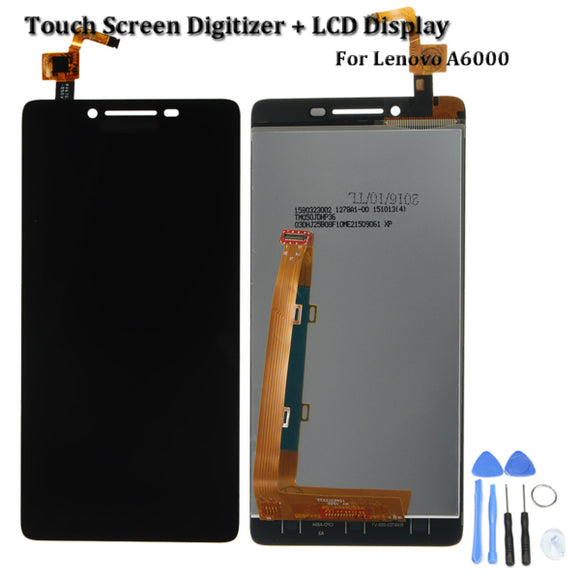 LCD Display+Digitizer Touch Screen Assembly+Tools For Lenovo A6000