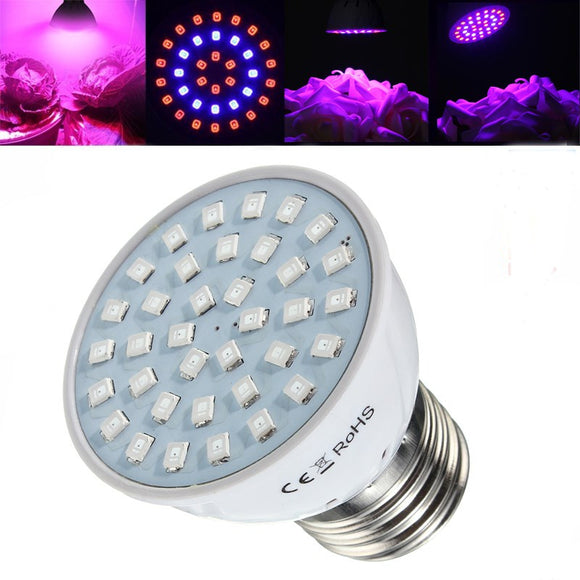 3W E27 36LED 2835 Full Spectrum Grow Light Bulb Hydroponic Veg Plants Lamp