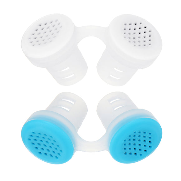 2Pcs Silicone Anti Snore Air Purifier Sleeping Breath Aid Device Stop Snoring Nose Clip