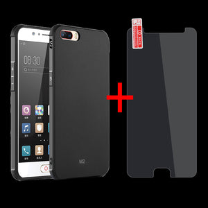 Bakeey Shockproof Soft Silicone Case+Tempered Glass Screen Protector for Nubia M2 Global Rom