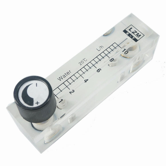 1-10L/h Glass Rotor Flow Meter Small Gas Air Flow meter Acrylic Length 106MM