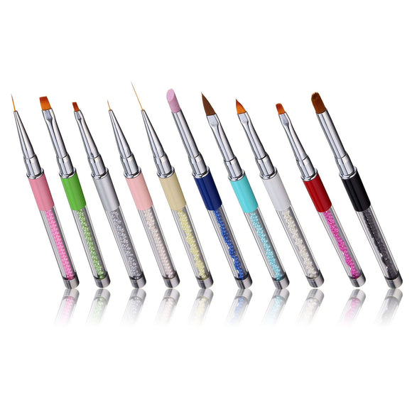 8 Colors Nail Art Polish Engraving Pen Drawing Line Design Acrylic UV Gel DIY Painting Brush