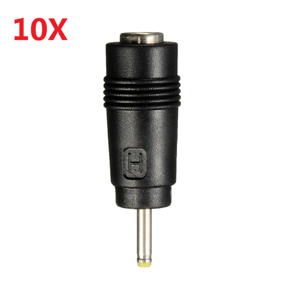 10Pcs DC Power Connector Adapters 5.5x2.1mm Female Jack To 2.5x0.7mm Male Plug