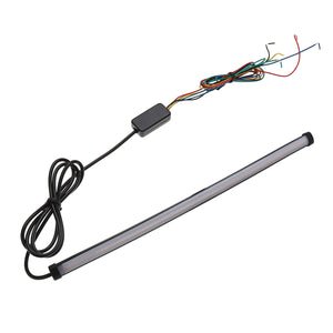 Universal Motorcycle Sequential Switchback Flowing LED Tail Brake Turn Signal Strip lights