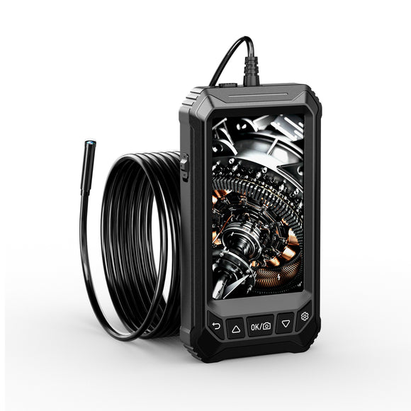 INSKAM ALS5005 Borescope 2MP 3.9MM Hard Wire LCD Handheld Digital Inspection Endoscope with 5.0-Inch High-Definition IPS Display 6 LEDs