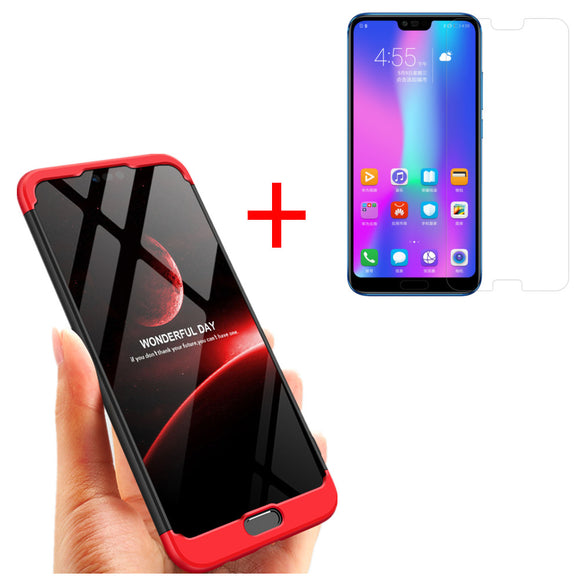 Bakeey 3 in 1 360 Full Protective Case+Tempered Glass Screen Protector For Huawei Honor 10