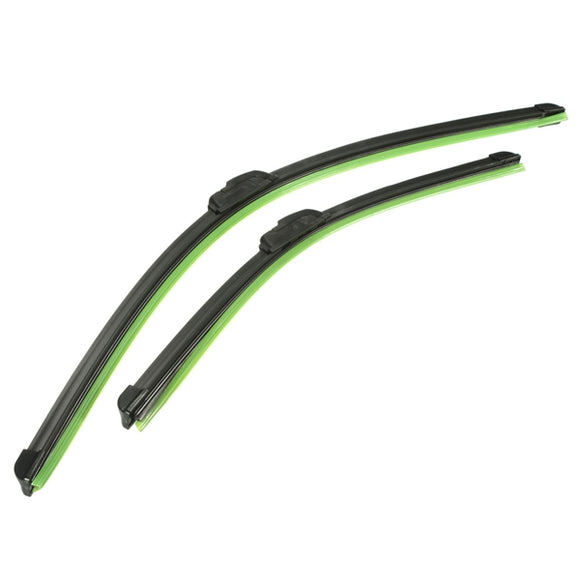 Pair 26 inch 18 inch J-Hook Car Window Wind Shield Wiper Blade Bracketless Universal