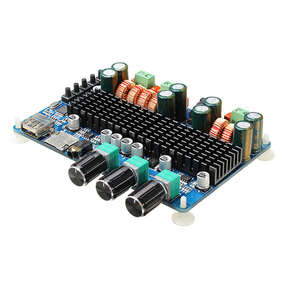 SANWU Wireless Bluetooth Digital 2.1 Channel Amplifier Board 50W+50W Stereo Output 100W Bass Output