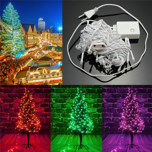 10M 100LED Fairy String Light Outdoor Christmas Wedding Party Lamp Waterproof 220V EU Plug