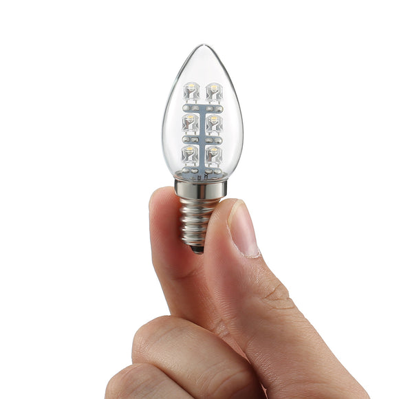 ARILUX AL-B06 E12/E14 0.5W Pure White/Warm White 6 LED Night Light Candle Bulb