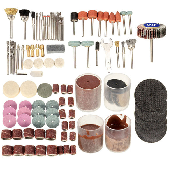 162pcs 1/8 Inch Shank Rotary Tool Accessories Set Polishing Tool for Dremel