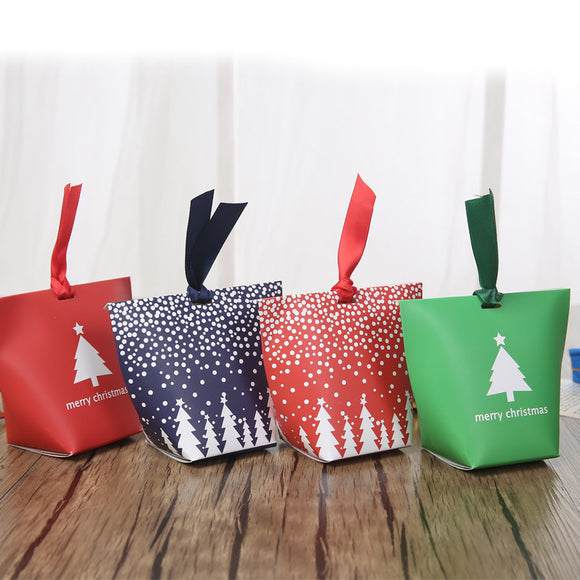Christmas 12 Pcs Paper Gift Box Candy Box Jewelry Packaging Box Stocking Christmas Gift Bags