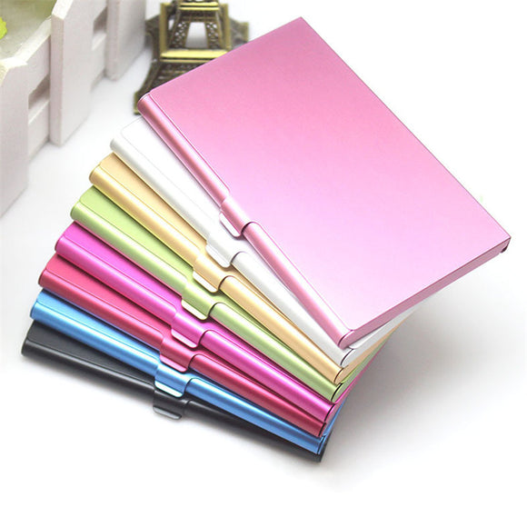 Creative Casual Business Card Case Stainless Steel Aluminum Holder Metal Box Cover Men Business Card Holder Metal Wallet