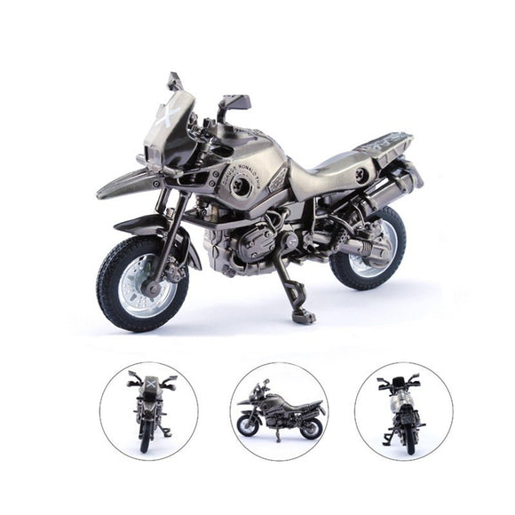 4.5Inches Cool Black Motor Diecast Model Toy Metal Motorcycle Motorbike