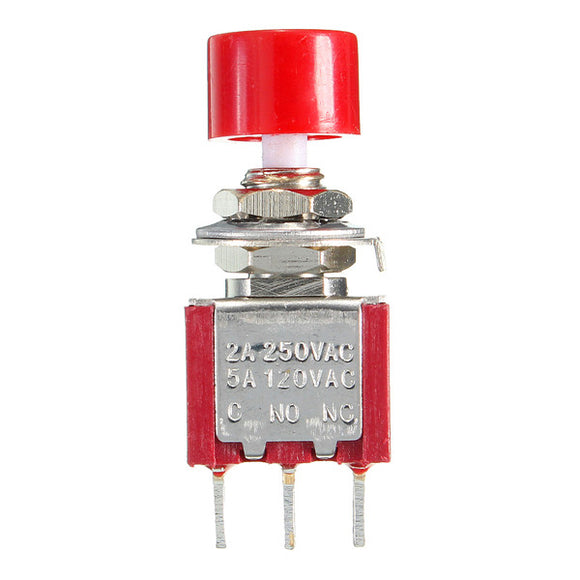 3Pin Momentary Push Button On/off LED Toggle Rocker Switch 2A 250V AC ...
