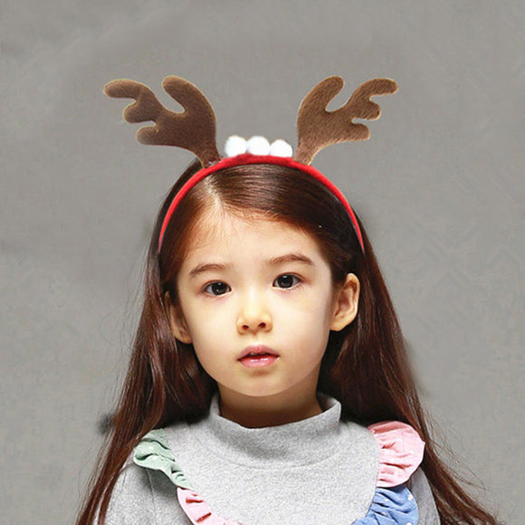 Christmas Headband Antlers Ear Hair Hoop Christmas Party Hair Accessories Deer Hair Buckle Decorati