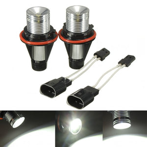 5W 6000K Pair LED White Angel Eyes Halo Light For BMW E39 E60 E63 E64 E53 X5