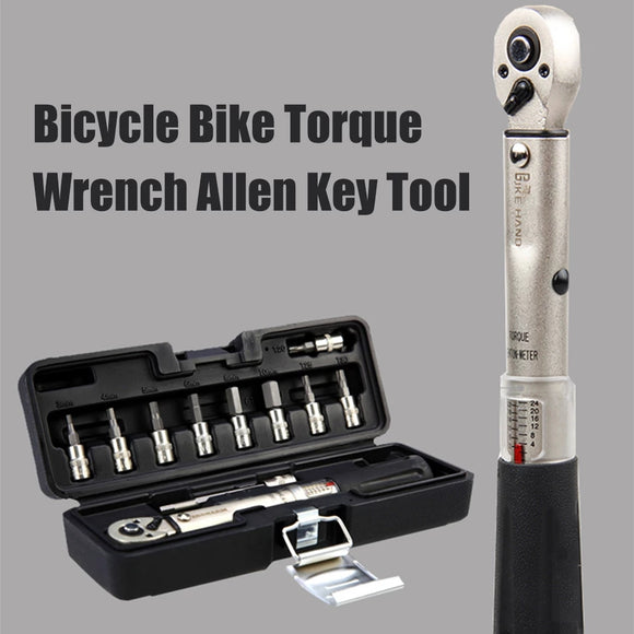Professional BIKEHAND YC-617-2S Bicycle Bike Torque Wrench Allen Key Tool Socket Spanner Set Kit Cycling Repair Tool Kits