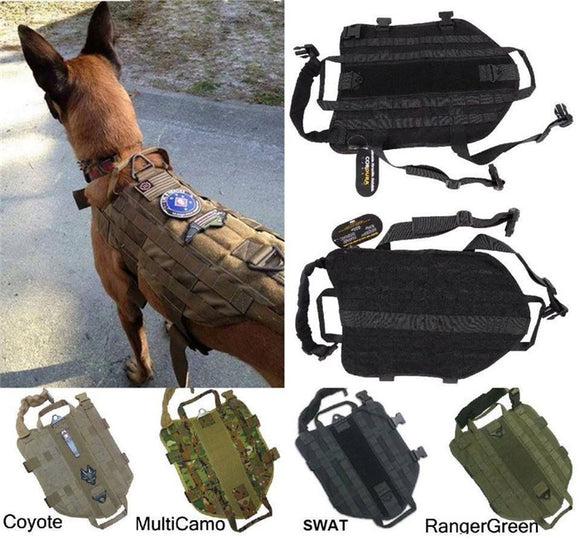 Army Tactical Dog Vests Hunting Dog Training Molle Vest Outdoor Military Dog Clothes