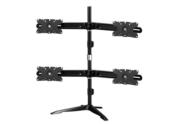 Aavara DS410 Quattro flip mount 4x lcd stand - 4 independent swing arms , horizontal & vertical shift + 30�X swivelable + 30�X tilt + 90? rotation pivot for landscape or portrait