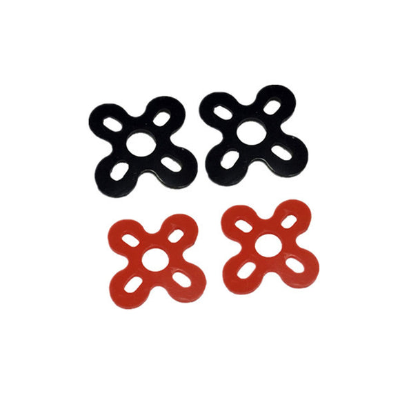 4PCS Silicone Anti-vibration Motor Pad in for 13XX 14XX Series Motor Black Red RC Drone