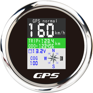 85mm 9-32V TFT Screen GPS Speedometer Odometer Marine Boat Yacht Trip COG with GPS Antenna