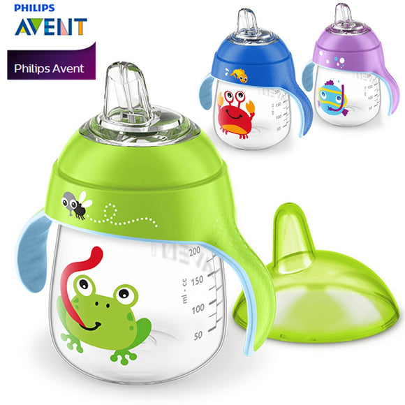 AVENT 260ml/9oz Cartoon Baby Soft Spout Cup Water Drinking BPA Free Bottle Child Feeding Cup