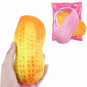 Temperature Sensitive Squishy Peanut 16cm Big Size Slow Rising Change Color Toy With Packing