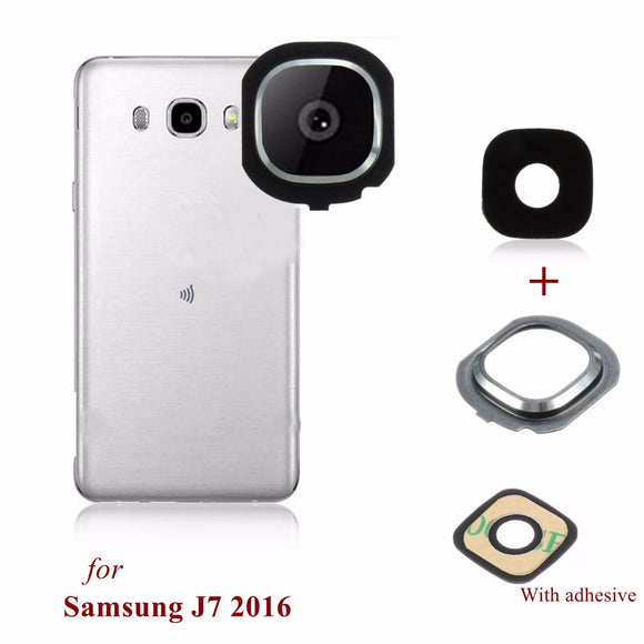Back Rear Camera Glass Frame Holder Lens Cover For Samsung Galaxy J7 2016