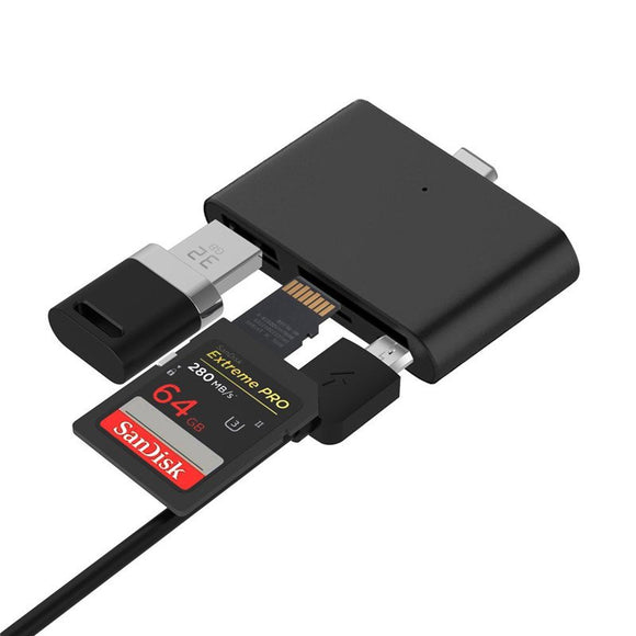 Universal Type-c USB 3.0 Micro USB Flash Memory Card TF SD Card Reader OTG for Xiaomi Mobile Phone