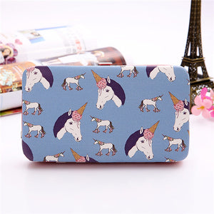 Women Cartoon Print 5.5 Inch Phone Wallet Case Purse For Iphone,Xiaomi,Redmi,Samsung