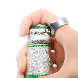 5Pcs Stainless Steel Finger Ring Bottle Opener Ring Shape Bar Beer Opener Kitchen Tool