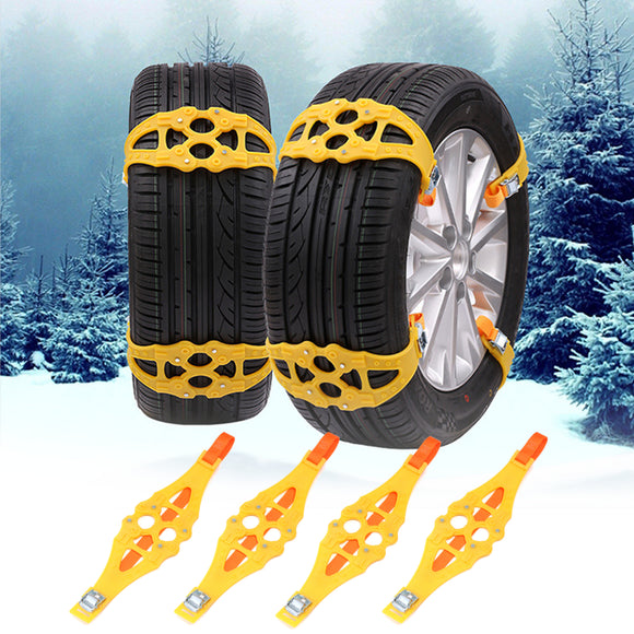 Winter Outdoor Emergency Anti-skid Snow Tyre Chains TPU Car Tire Chain Belt