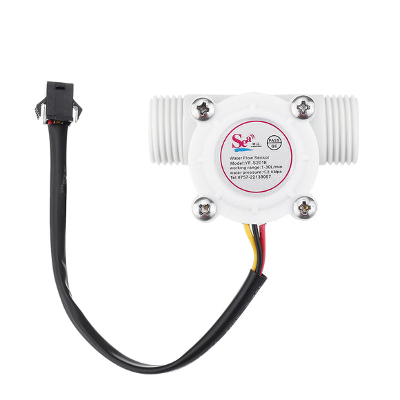 YF-S201B DN15 G1/2 Hall Water Flow Sensor Flow Meter 1-30L/MIN 2MPa